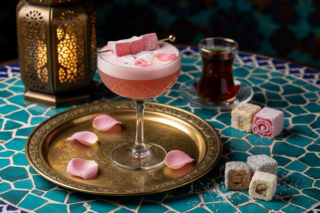 Turkish Delight Gin Fizz - Cocktail Exotic cu Rahat Turcesc