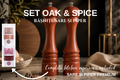 Set Oak & Spice – Râșnițe Sare și Piper