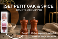 Set Petit Oak & Spice – Râșnițe Sare și Piper
