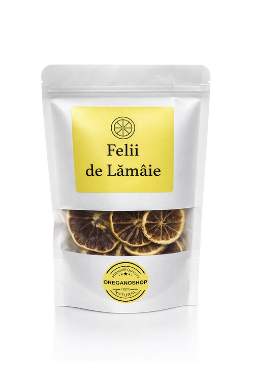Felii de Lămâie Uscate - punga 30g