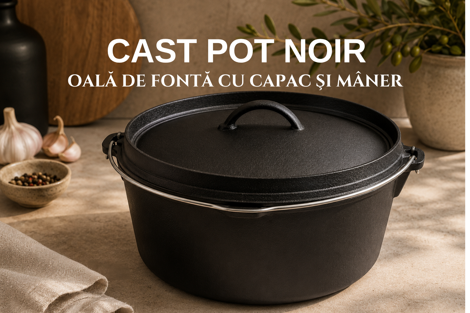 Oala din fonta - Cast Pot Noir